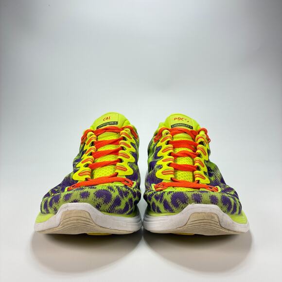 Nike Lunarglide+ 5 Neon Green Purple Running Shoes 629484-991 Women's Size 8.5 - Picture 2 of 10
